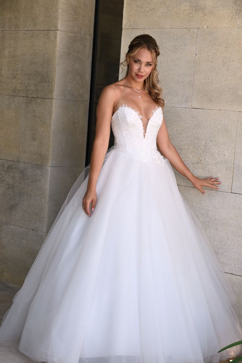 Robe de mariée princesse avec perles