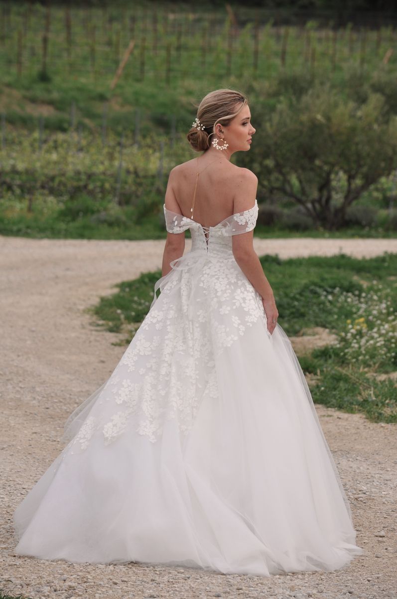 Robe de mariée princesse en dentelle