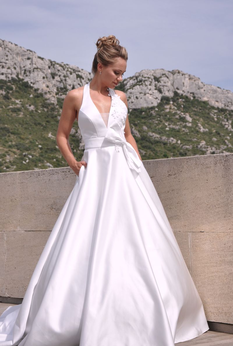 Robe de mariée en satin 