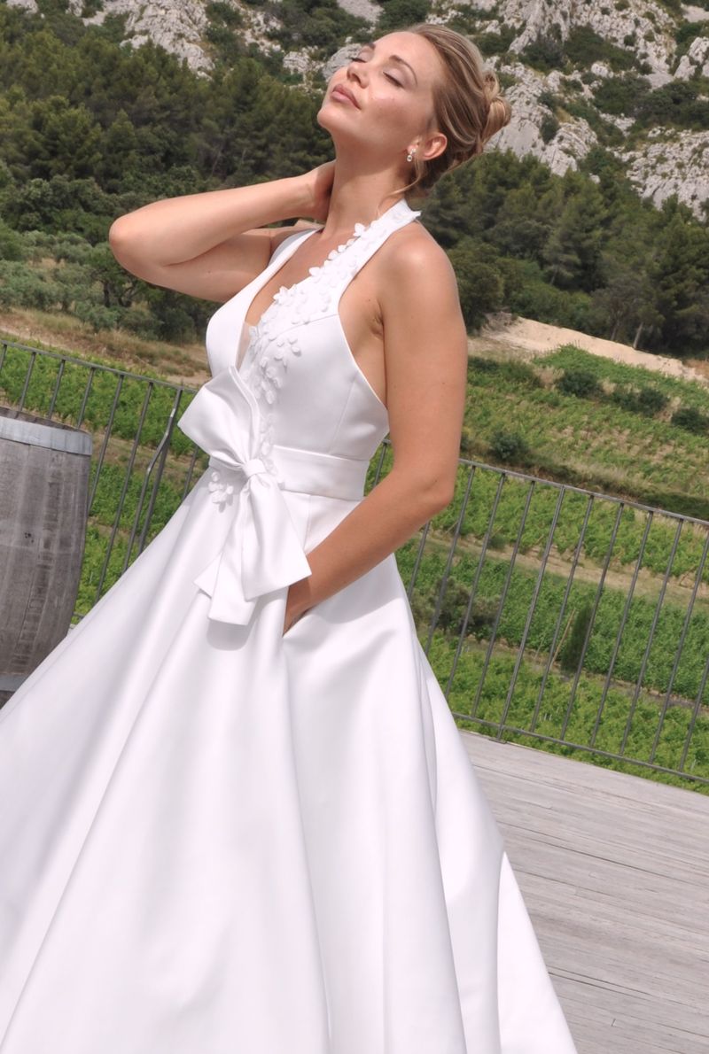 Robe de mariée en satin 