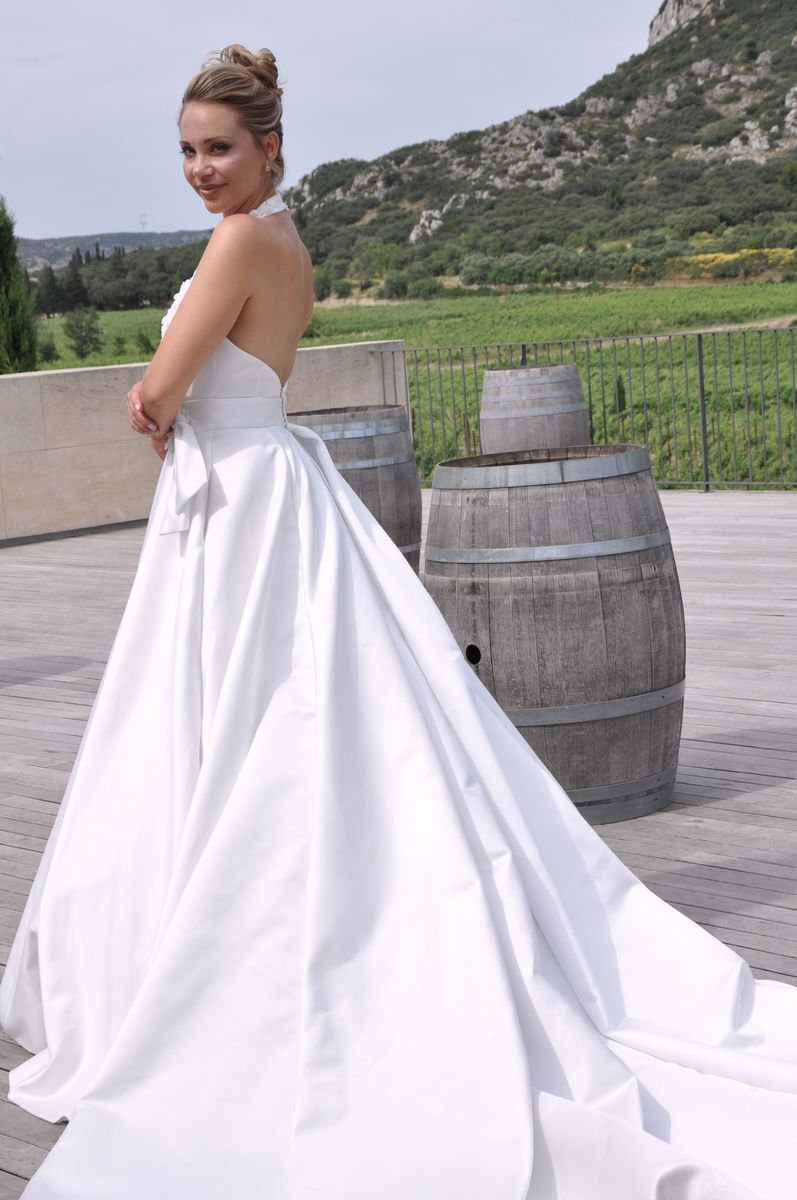 Robe de mariée en satin 