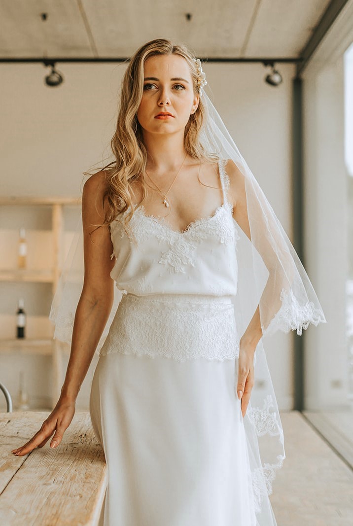 Robe de mariée bohème en dentelle