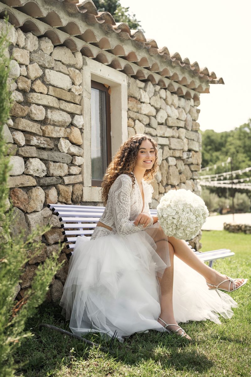 Robe de mariée transformable 2 en 1