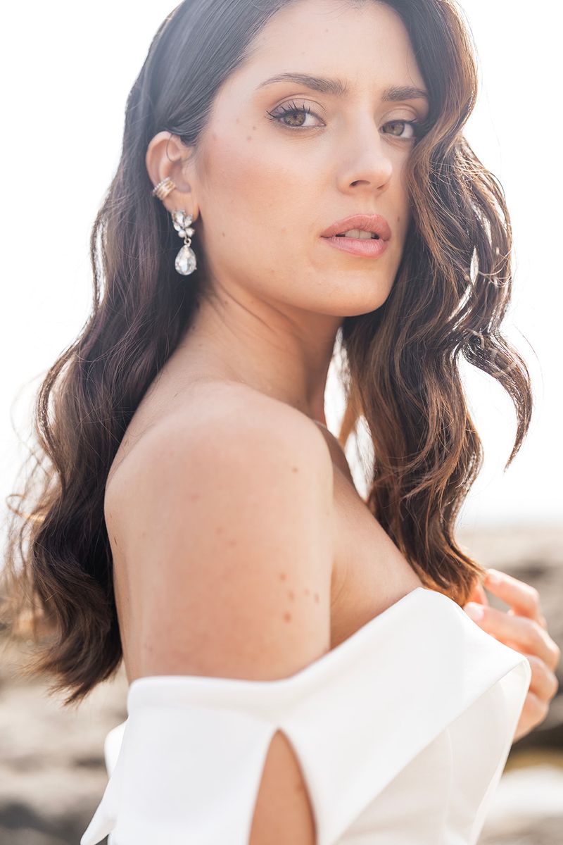 Robe de mariée col bateau 